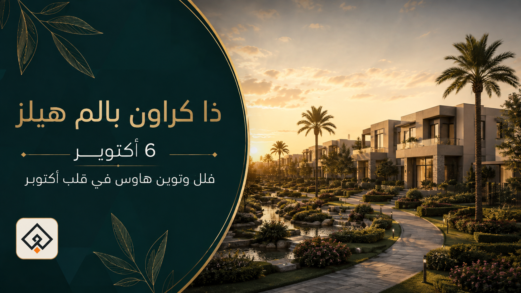 كمبوند ذا كراون بالم هيلز 6 أكتوبر فلل وتاون وتوين هاوس