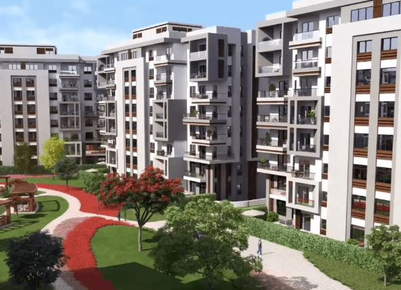 شقة 60 م للبيع فى بلو فيرت العاصمة الإدارية