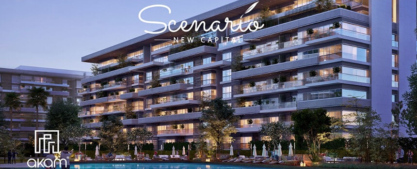 شقة 175 م للبيع فى سيناريو العاصمة الإدارية