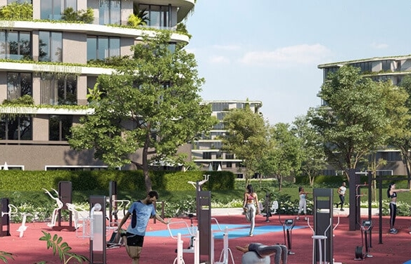 شقة 161 م للبيع فى ارمونيا العاصمة الإدارية