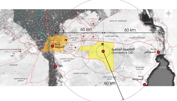 موقع العاصمة الادارية الجديدة