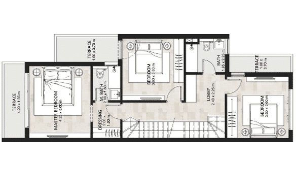 تاون هاوس 215 م للبيع في جاردن ليكس ويست هايد بارك 6 اكتوبر