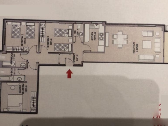 شقة 144 م للبيع في كمبوند تاج سيتي القاهرة الجديدة