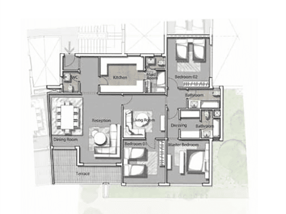 شقة 223 م للبيع في جولز 6 أكتوبر