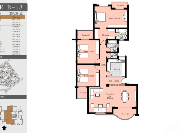 شقة للبيع في كمبوند ديار 6 اكتوبر 209 م