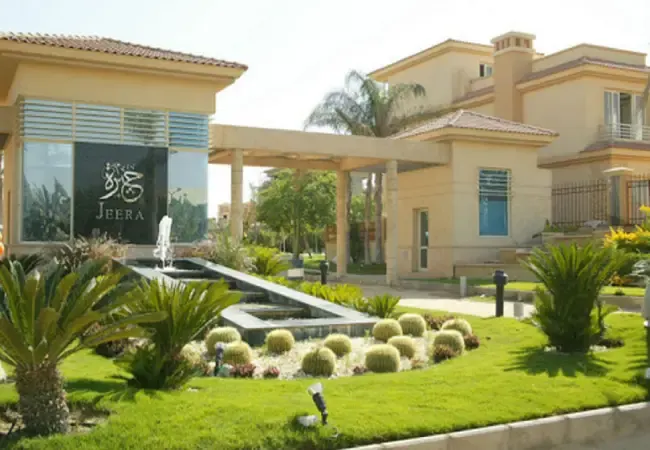 مدخل كمبوند جيرا الشيخ زايد من إيوان للتطوير العقاري